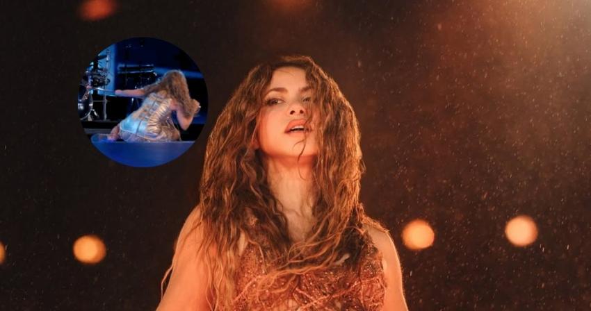 Caída de Shakira en El Salvador - Instagram