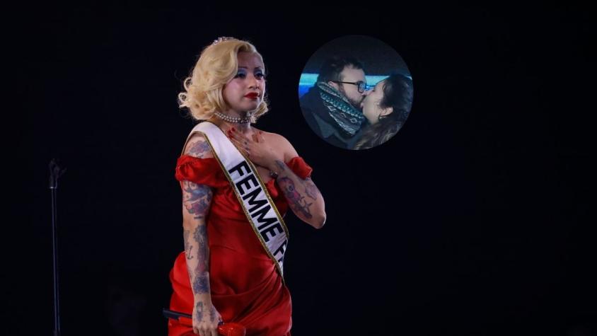 Mon Laferte en el Festival de Viña 2026 | Aton | Captura CHV pareja