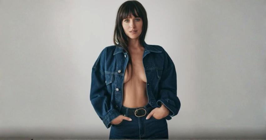 Fotos de Dakota Johnson casi al desnudo dan de qué hablar en su nueva campaña de lencería