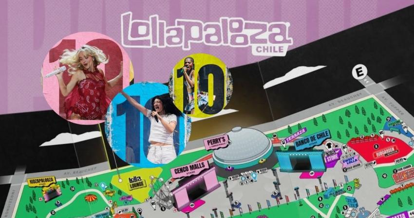 Lollapalooza Chile 2026: publican mapa oficial y habilitan retiro de pulseras; revisa accesos