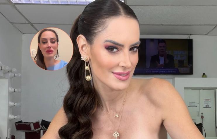 Rompió en llanto: Adriana Barrientos sufrió colapso tras procedimiento médico