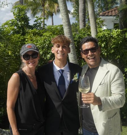 Vicente Araneda, Rafael Araneda y Marcela Vacarezza