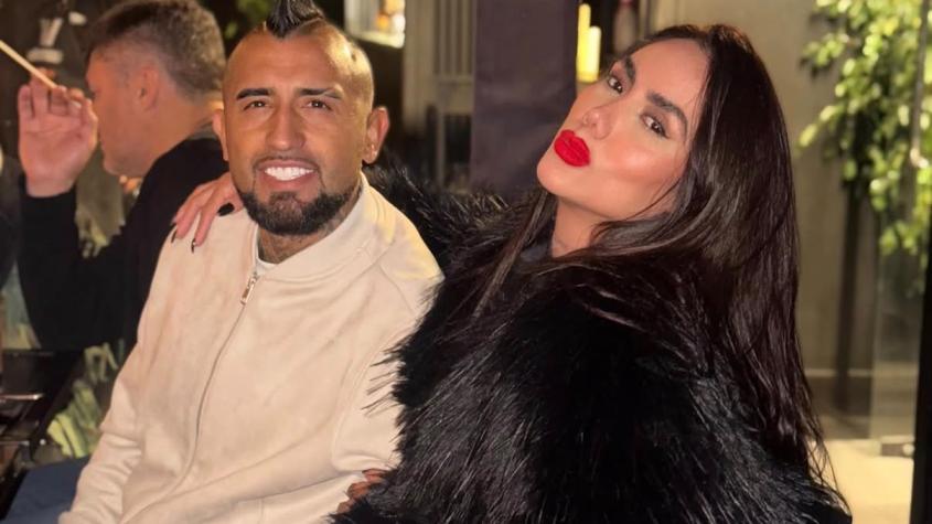 Arturo Vidal y Sonia Isaza