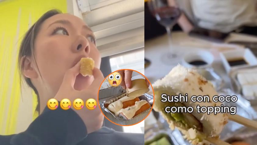 La reacción de una japonesa al probar el “sushi chileno” desató un intenso debate en redes