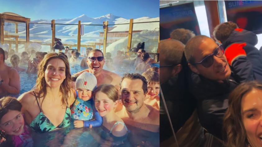 El animador se encontró con aquella familia en Valle Nevado - Instagram @marigodoyibanez