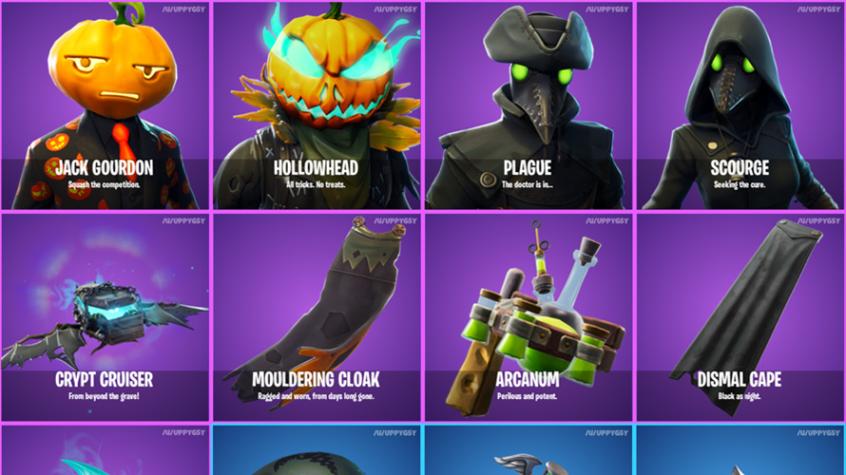 Se viene Halloween y estos son los nuevos Skins de Fortnite