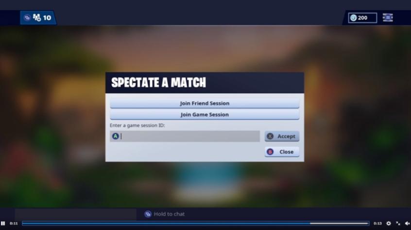 Usuarios descubren modo espectador de Fortnite