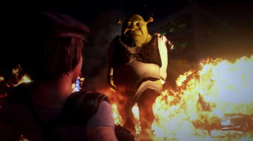 Puedes jugar Resident Evil 3 Remake con Shrek 