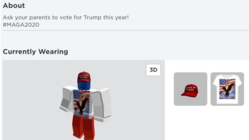 Hackean perfiles de Roblox para publicitar campaña de Donald Trump 