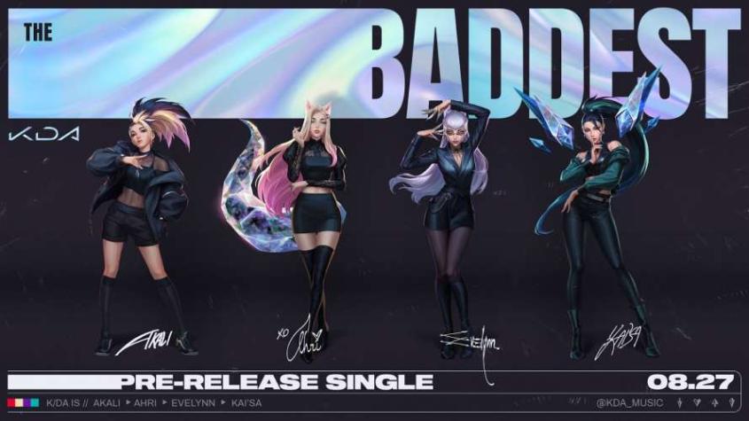 Escucha la nueva canción de K/DA: The Baddest