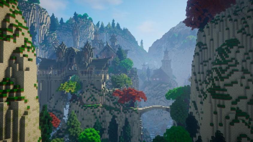 Equipo se demoró 10 años en construir réplica de Tierra Media en Minecraft 