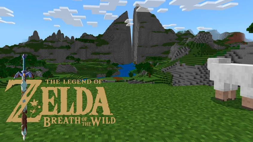 Así luce el mapa de Zelda Breath of the Wild en Minecraft
