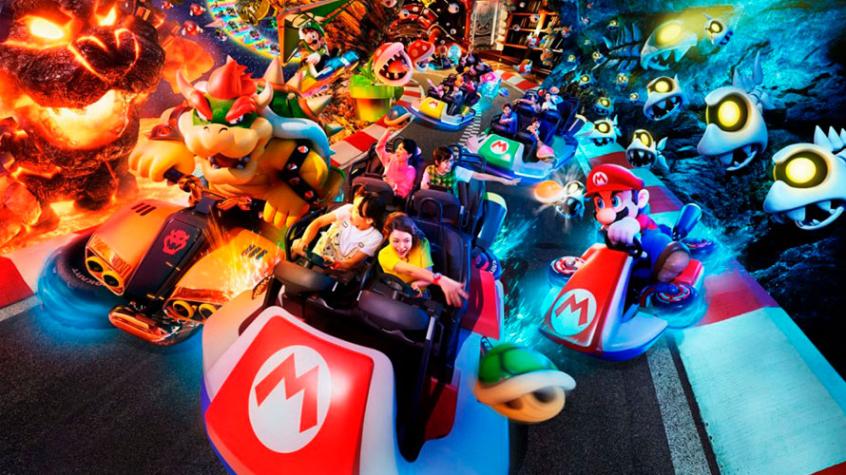 Revisa cómo es la atracción de Mario Kart en Super Nintendo World