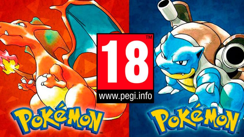 ¿Para mayores? PEGI clasifica los juegos originales de Pokémon solo para adultos