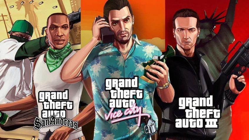 GTA Trilogy: Se habrían filtrado los logos de GTA III, San Andreas y Vice City remasterizados