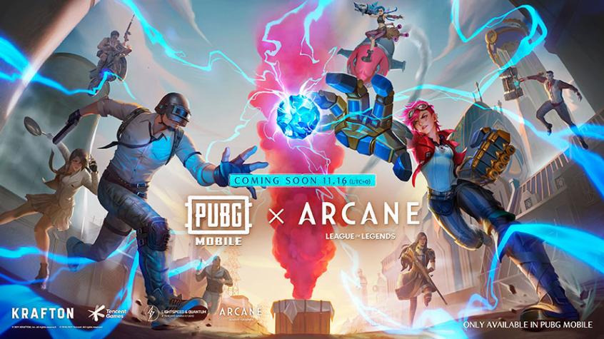 PUBG Mobile recibe una colaboración con Arcane de League of Legends