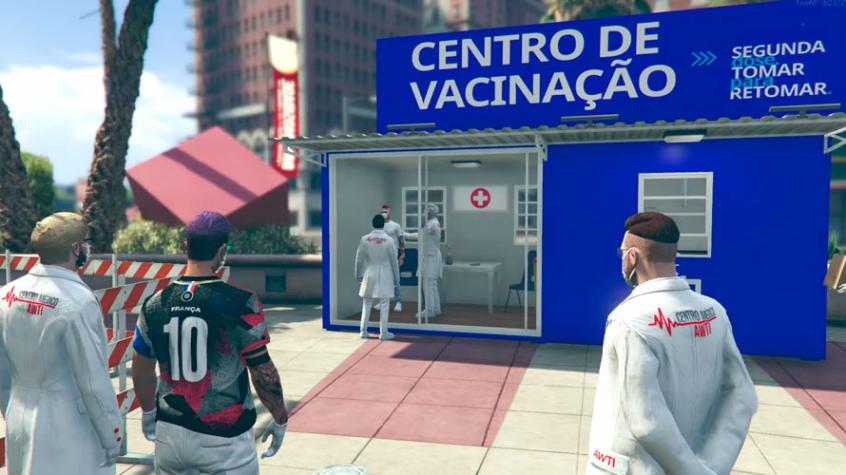 Pfizer abrió un centro de vacunación virtual dentro de GTA Online
