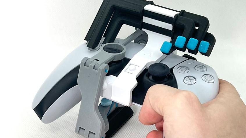 Videojuegos inclusivos: Adaptan el DualSense de PS5 para jugar con una sola mano