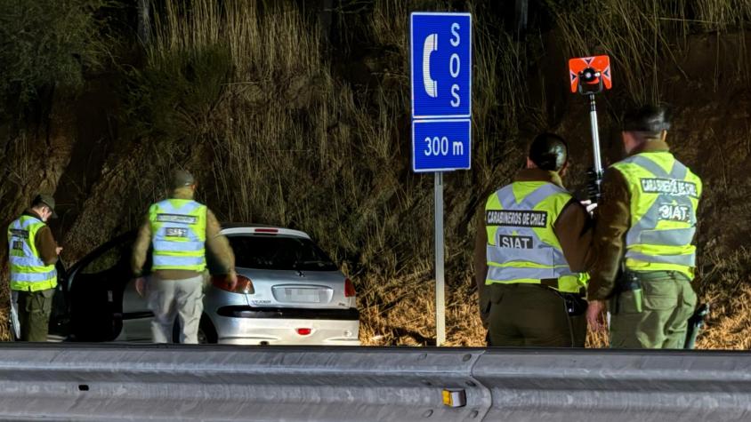 Fatal accidente en ruta 68: Mujer muere atropellada cerca de Curacaví