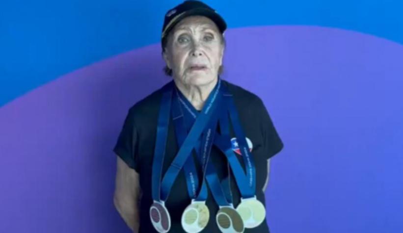 ¡Eliana Busch, orgullo nacional! Nadadora de 89 años logró un gran hito en Mundial de Natación