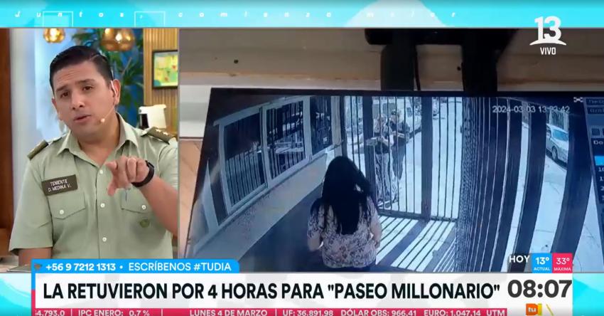 Crudo relato de mujer que fue secuestrada: La retuvieron 4 horas para “paseo millonario”