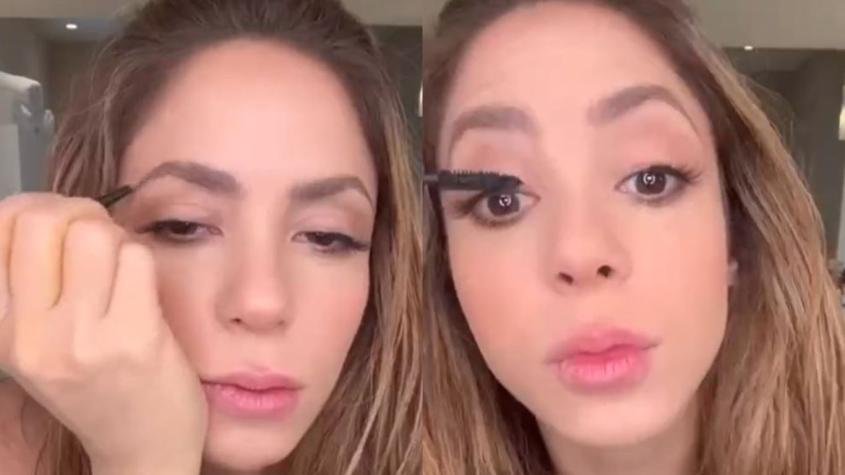 Shakira realizó tutorial de maquillaje
