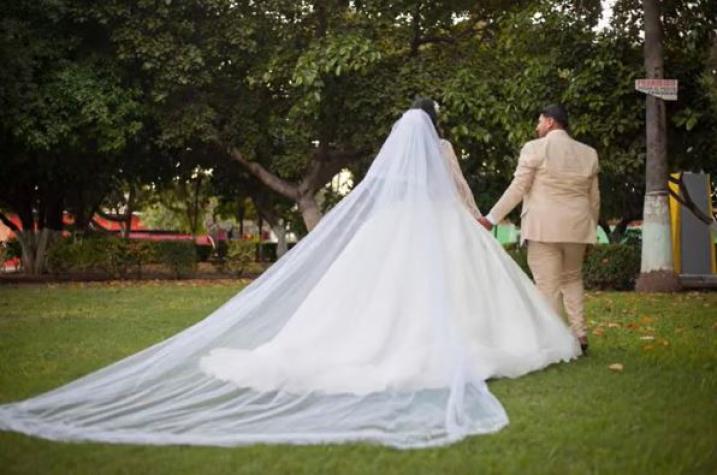 Novia sorprende sin maquillaje en su boda: "nadie te puede prohibir nada"