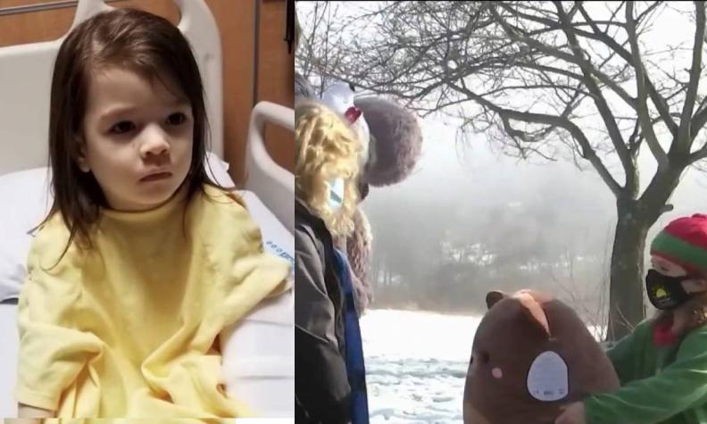 Niña que sobrevivió a la leucemia entregó juguetes a niños con cáncer