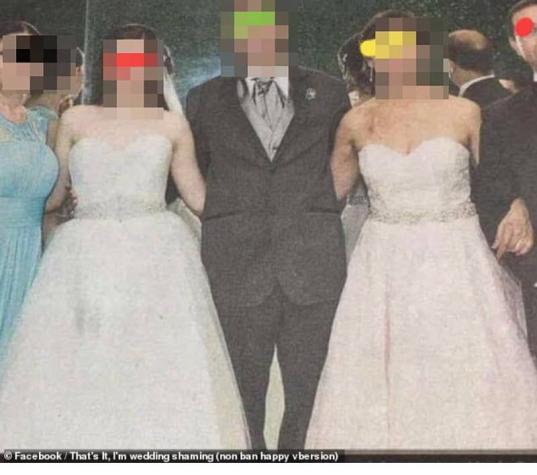 Mujer usa vestido de novia en la boda de su hijo: “Parece que quiere casarse con él”