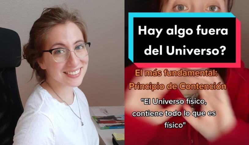 Joven chilena la rompe en TikTok con videos sobre astronomía