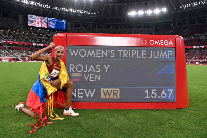 Tokio 2020: La venezolana que bate el record récord mundial y oro en salto triple femenino