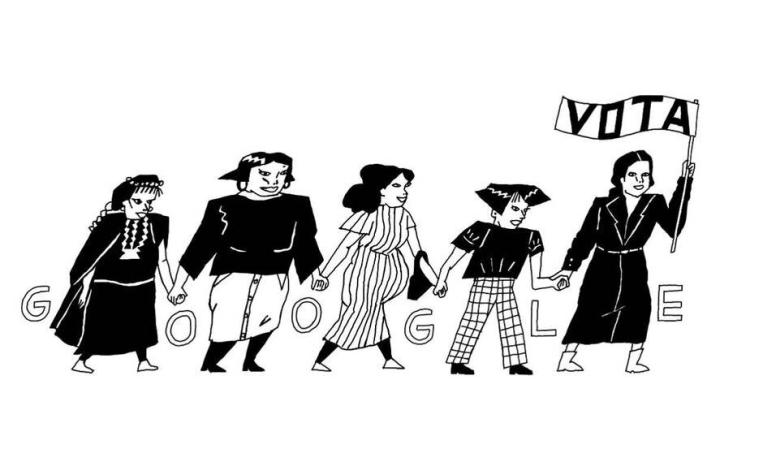 Por su natalicio 119: Google homenajea a activista feminista Elena Caffarena