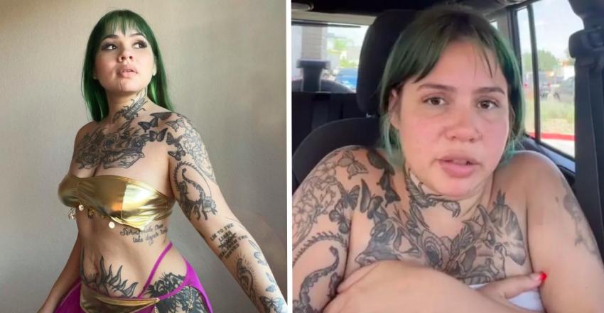 "Tienes rollos en la espalda": Mujer dejó su tatuaje a medias tras ser juzgada por su tatuador