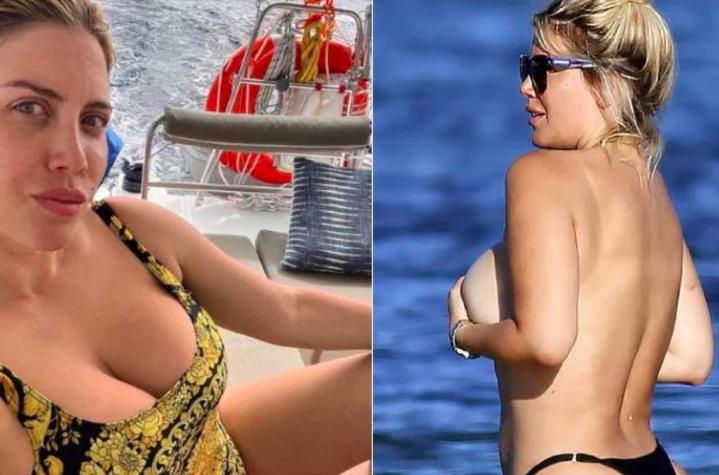 Wanda Nara deslumbró haciendo topless durante sus vacaciones en Ibiza