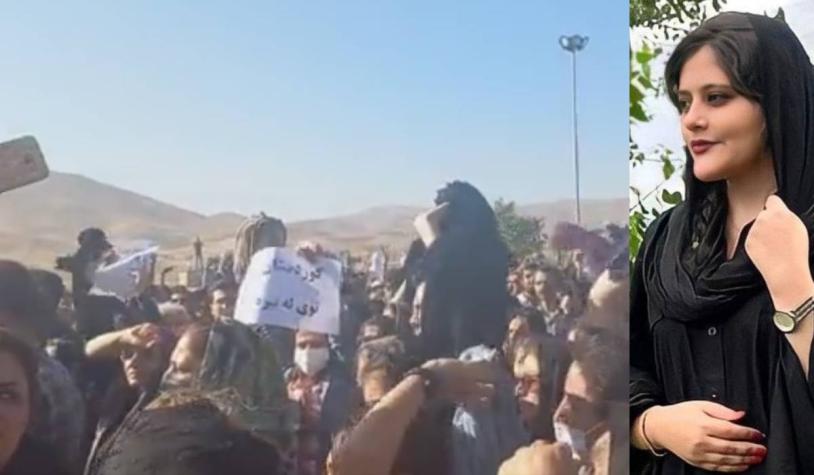  Mujeres se quitan el velo en masa en Irán en protesta por la muerte de Mahsa Amini 