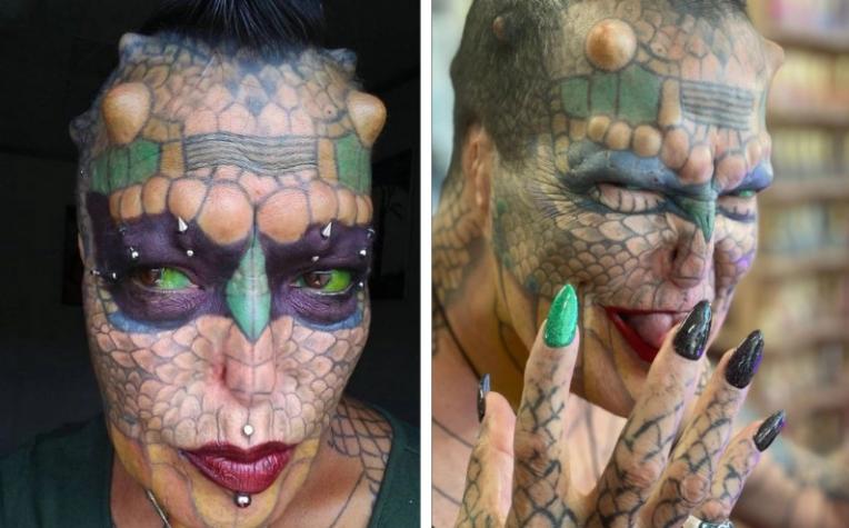 Mujer transgénero ha dedicado su vida a convertirse en un dragón: “Soy un reptiloide”