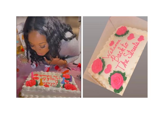 Terminó su relación y organiza una celebración hasta con pastel: “Bienvenida de nuevo a la calle“