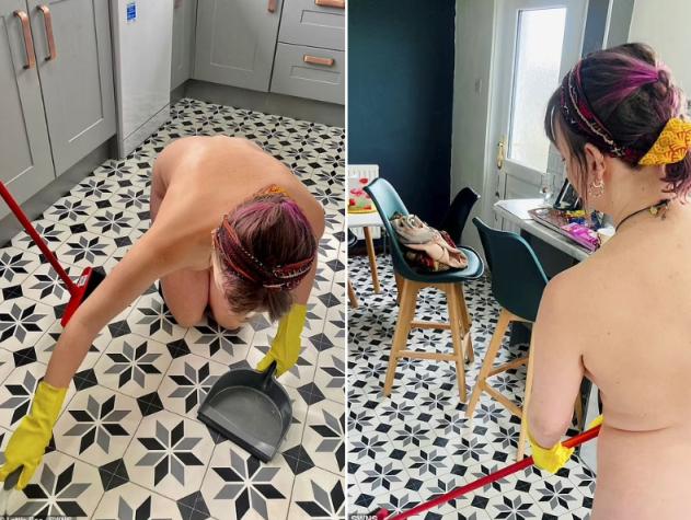 Mujer gana casi 50 mil pesos por hora como limpiadora nudista: “Me gusta estar desnuda”