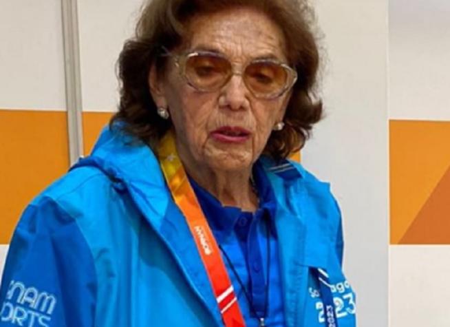 Mujer de 93 años se desempeñará como voluntaria en los Juegos Santiago 2023