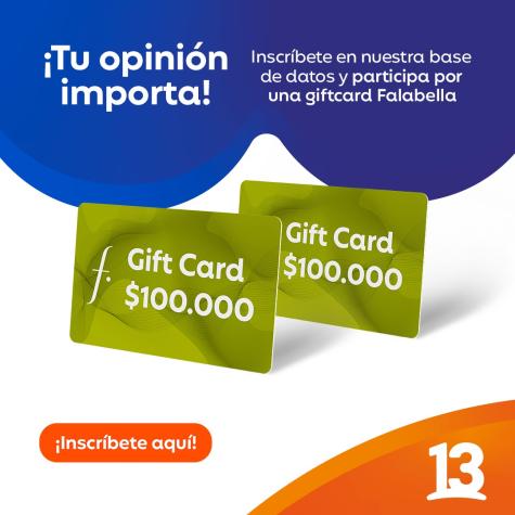 CONCURSO Base de Datos Audiencia | Gift Card Falabella