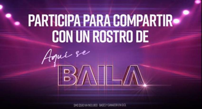 Concurso sms "Participa por $300.000 y un meet and greet con un participante del Aquí se baila "