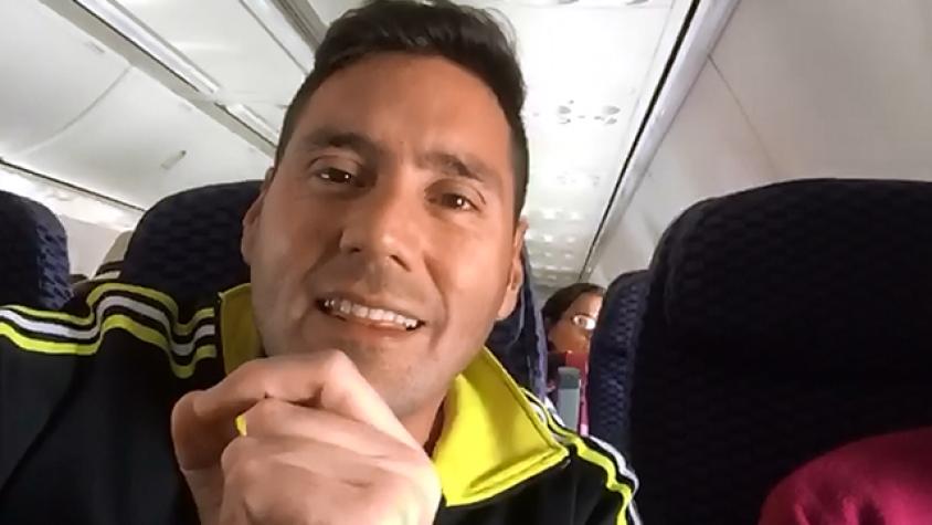 Pancho relató desde el avión su viaje a Panamá