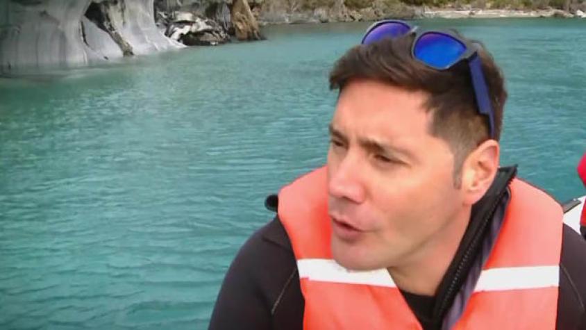 Pancho disfrutó de la Catedral de Mármol en plena Patagonia