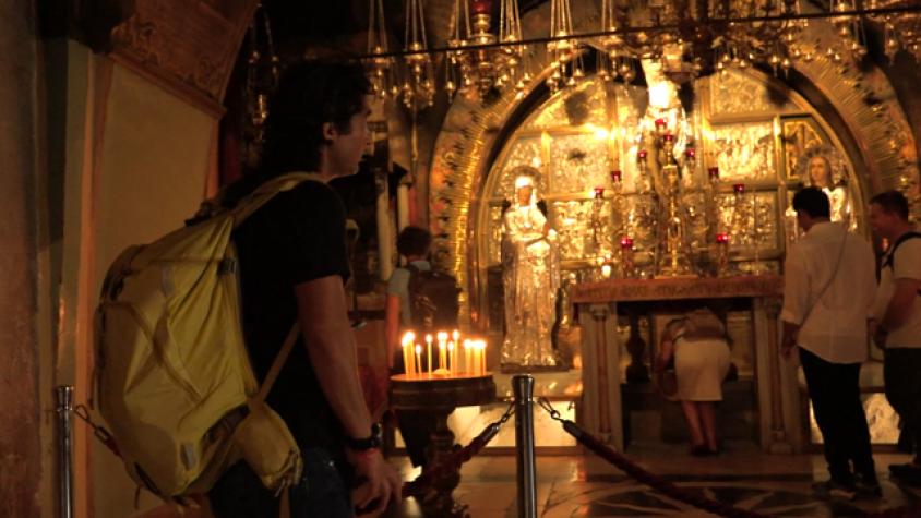 Claudio estuvo en el lugar más santo del cristianismo