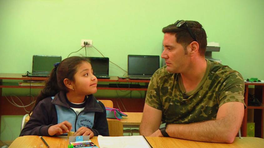 Pancho compartió con Francisca, la única alumna de Yala Yala 