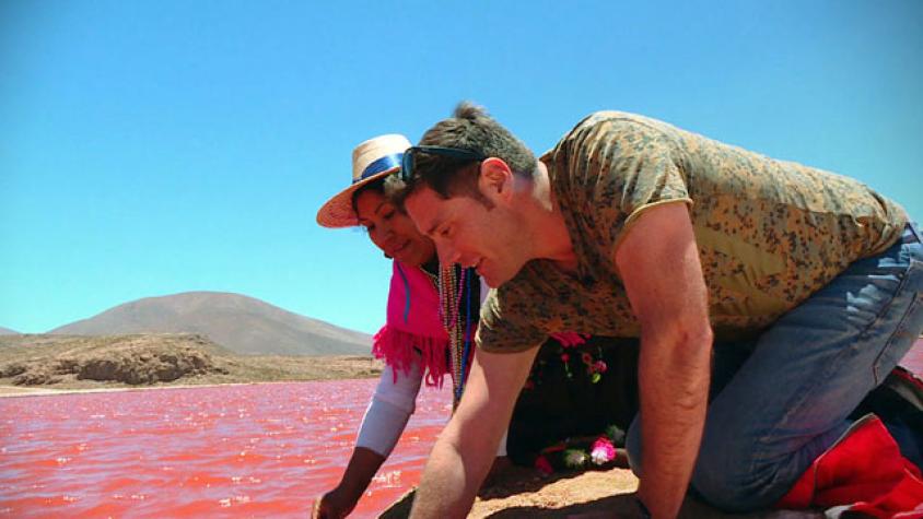 Pancho quedó impactado con las lagunas de colores