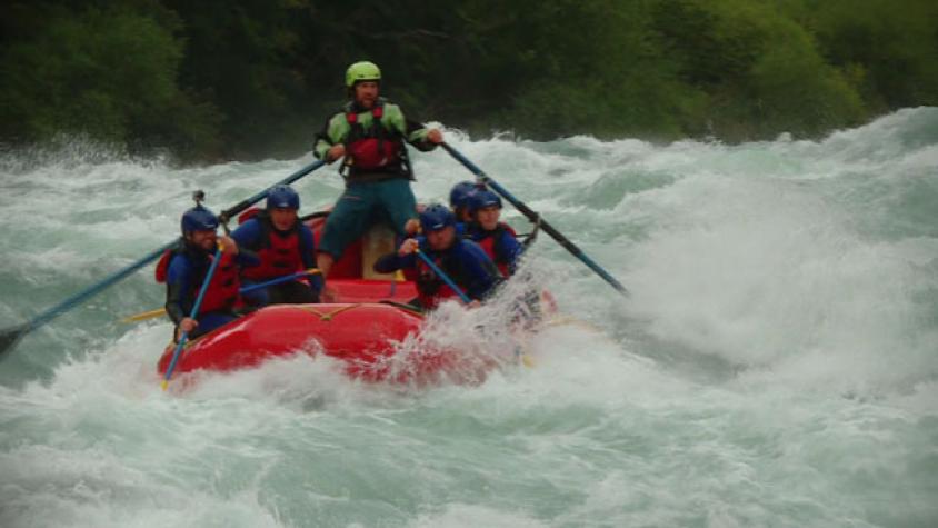 Pancho estuvo en el rafting más extremo de Chile 