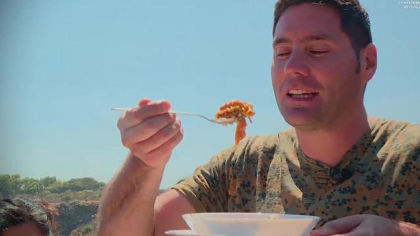 Pancho gozó con un plato recién salido del mar