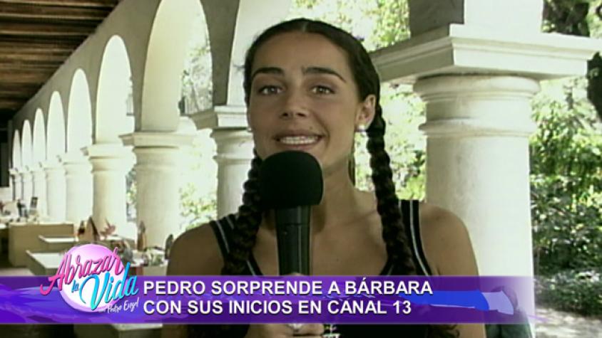 Pedro sorprende a Bárbara con sus inicios en tv