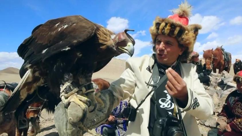Así vuelan las adiestradas águilas de los Kazakh